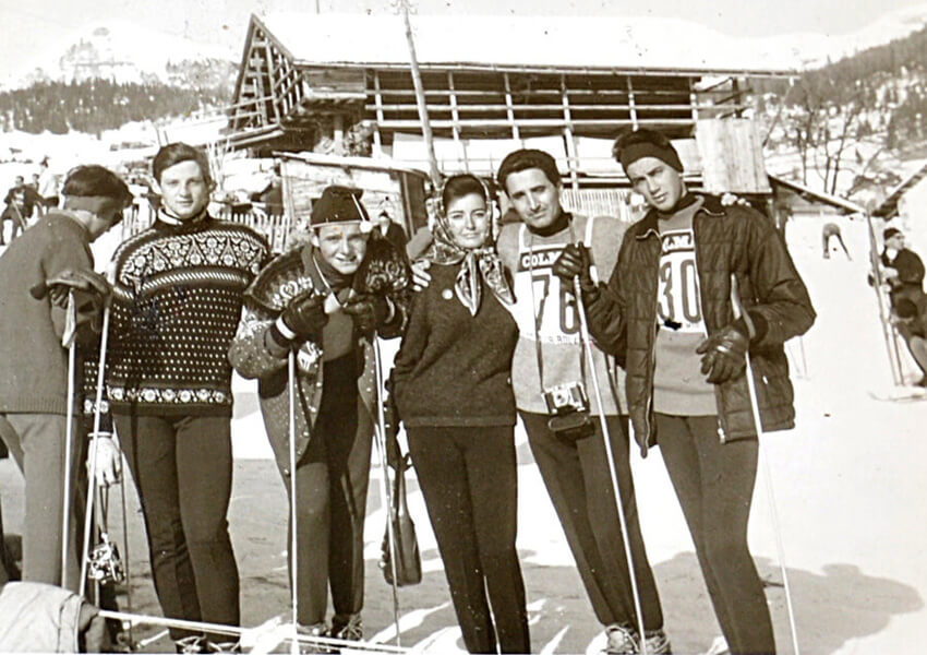 1962 Selva Valgardena, Camp. Ital Cittadini squadra SAI Gargiullo, Pasqualucci, Scheggi e